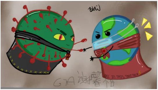 电脑绘画组 第三名:谢馨怡,14岁,《All in this together》