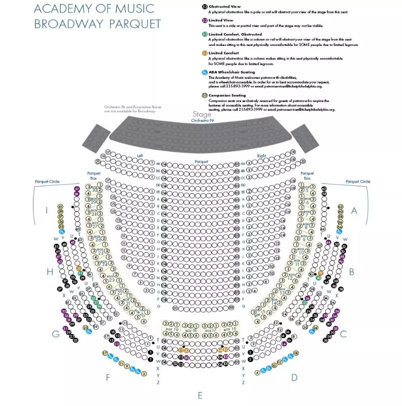 演出场地座位图