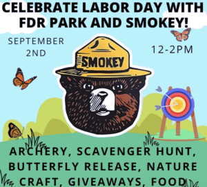 Celebrate Labor Day with Smokey the Bear at FDR Park