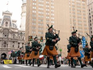 Philadelphia St. Patrick's Day Parade on the Benjamin Franklin Parkway