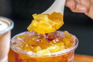 玫瑰果柠檬水配芒果椰果2