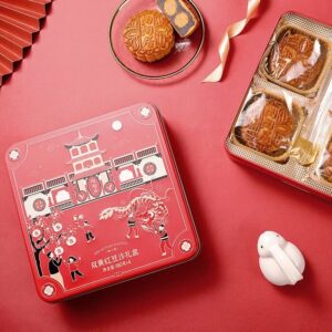 双黄红豆沙月饼